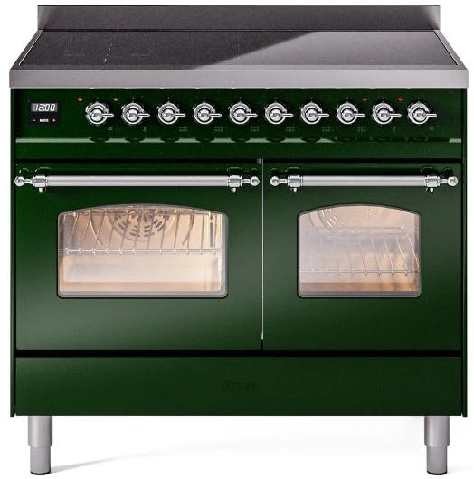 40 Induction Range with Electric Oven in Emerald Green V980