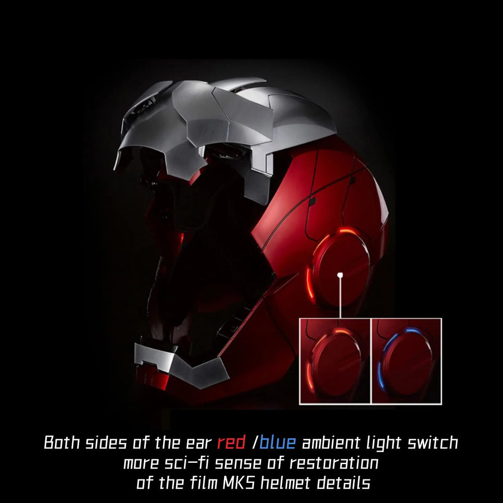 Wearable Electronic Helmet with Sounds & LED Eyes 1:1 Model F844