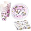 Paper Plates Cups Napkins Party Pack Set, 60 Piece H644891