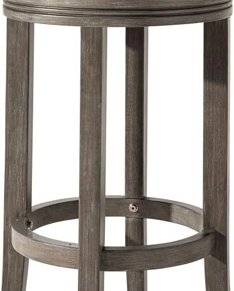 Eva Stool Weathered Oak Finish Vegan Leather B983527