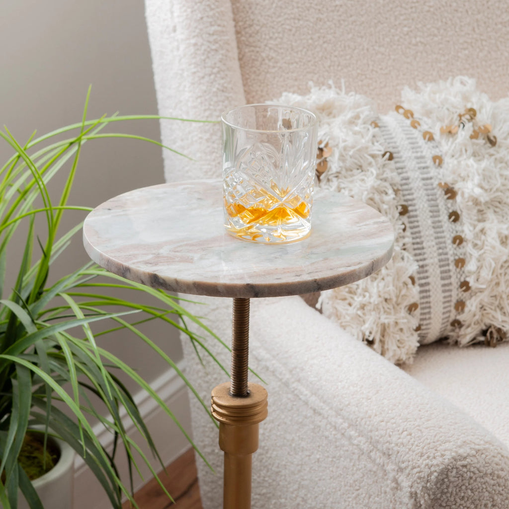 Round Adjustable Height Indoor Accent Drink Table B294616