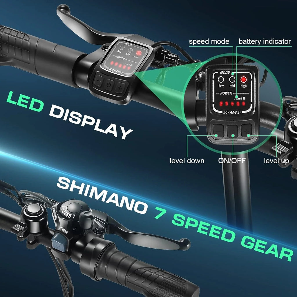 20 Folding Electric Cruiser Bike 500W Step-Through F231