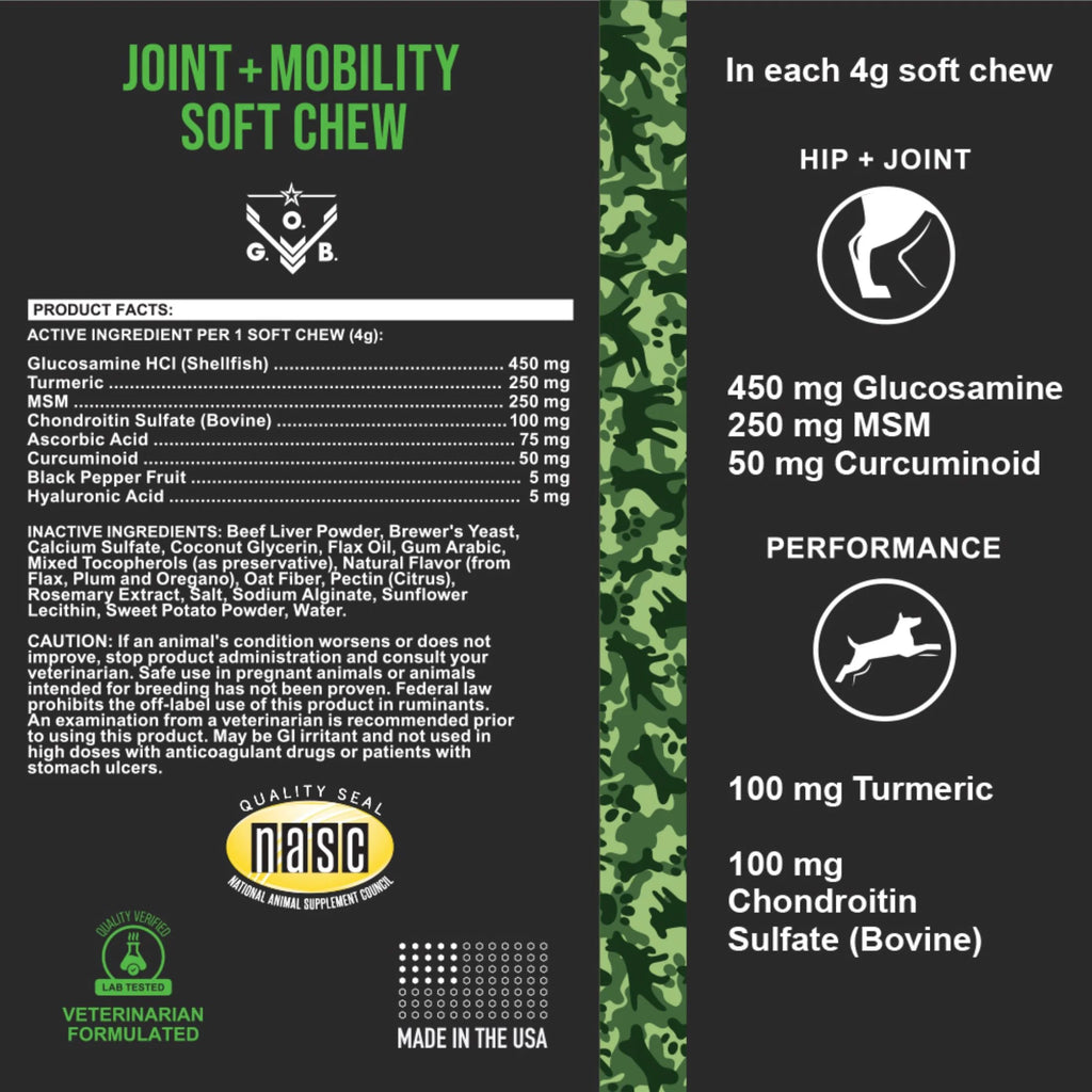 90 Soft Chews Hip & Joint Health Supplement for Dogs O639