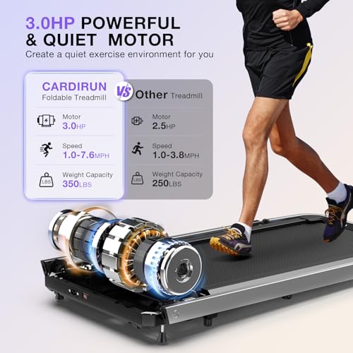 Foldable Treadmill with Desk Workstation L629