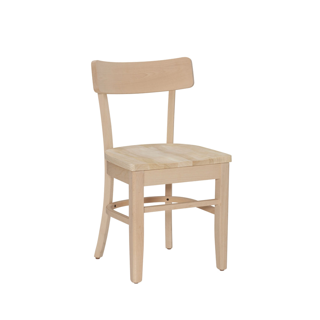 Unfinished Wood Dining Accent Chair, Set of 2 O46382