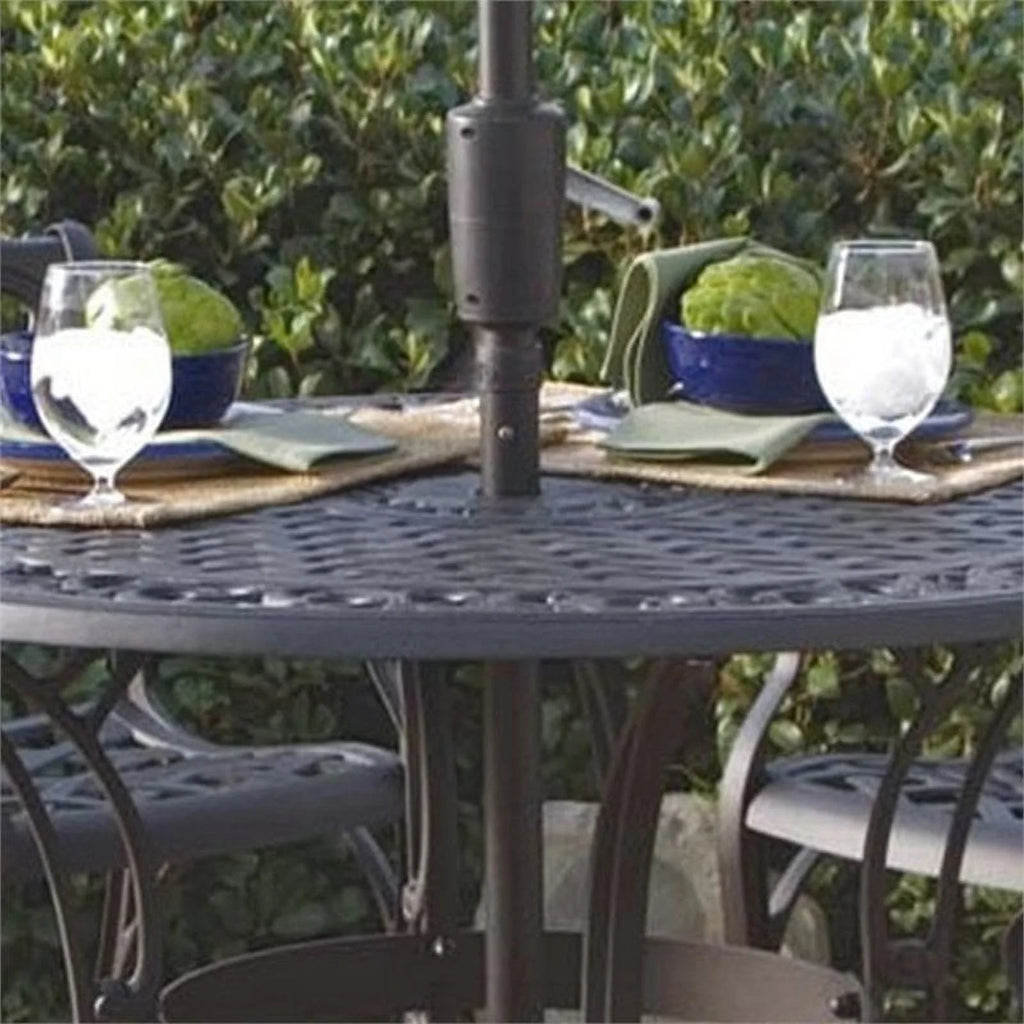 Brown Aluminum Outdoor Dining Table E9153