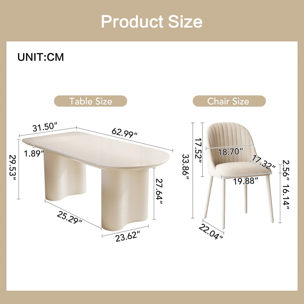 Dining Table Set with 6 Chairs A7110