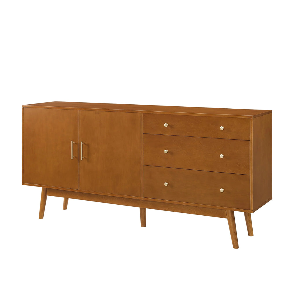 Mid Century 3-Drawer and 2-Door Sideboard C4830