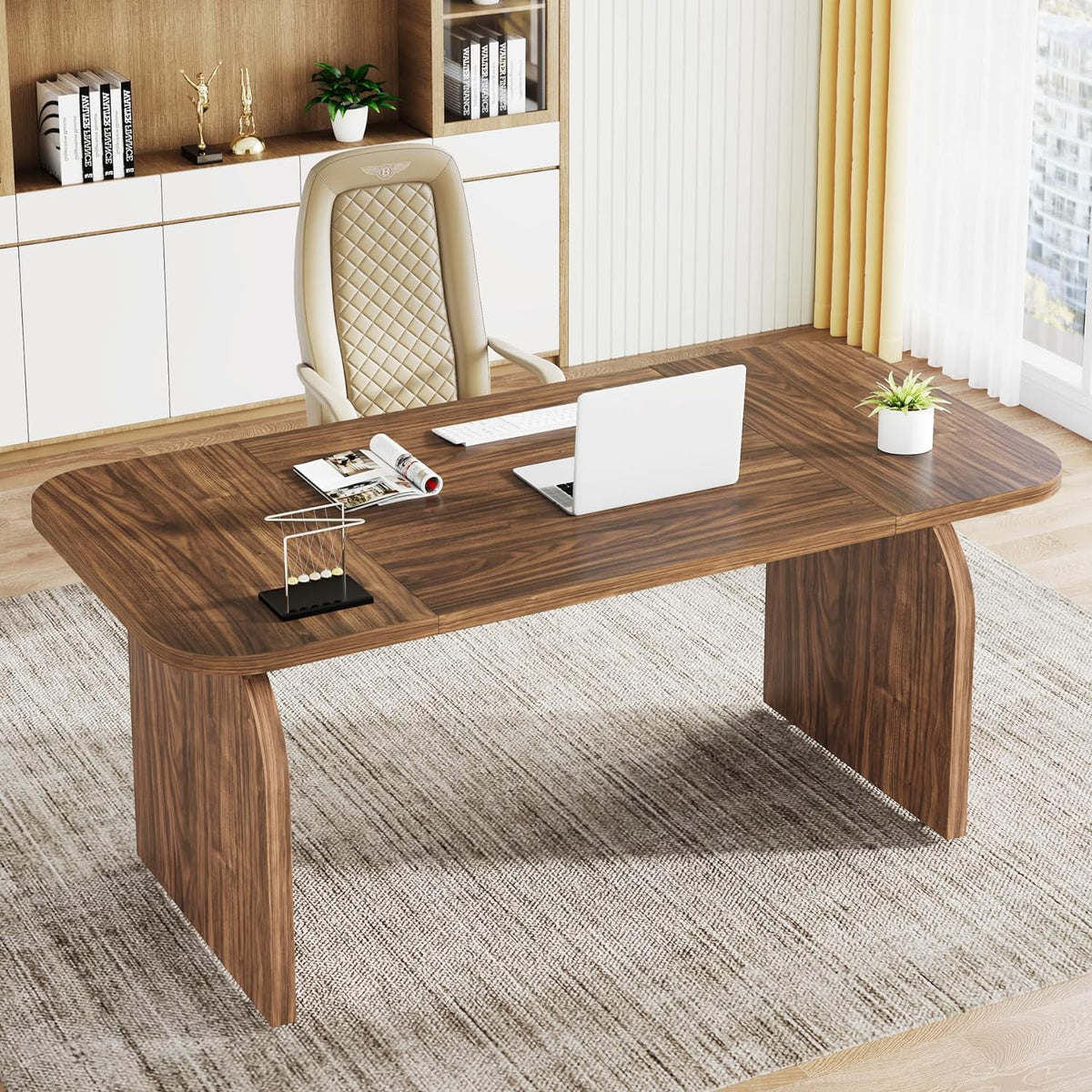 63-Inch Rectangular Executive Desk S742