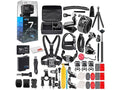 Black Action Camera with 64GB Micro SD Card and Accessory Kit R248884