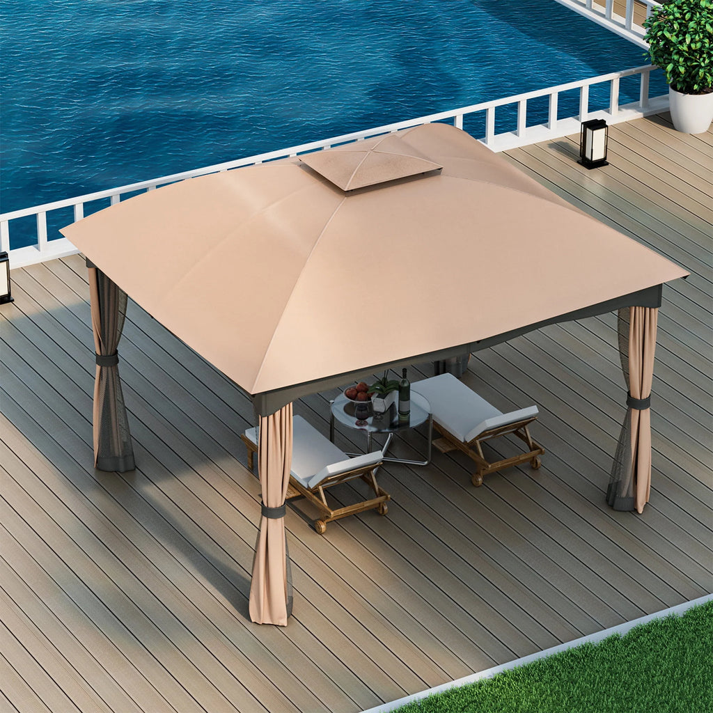 12' x 10' Heavy Duty Steel Gazebo F601092