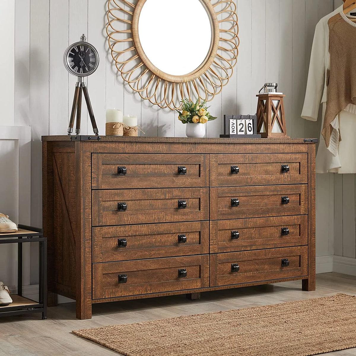 8 Drawer Wood Dresser X134442