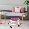 Violet Stool with Universal Wheels J45176