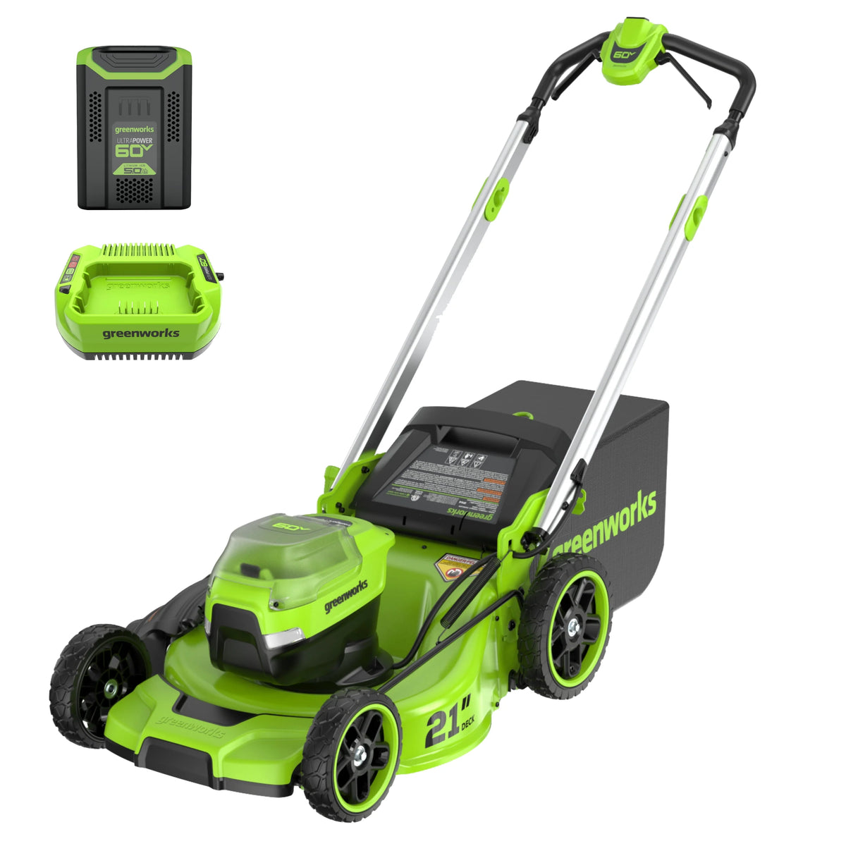 60V 21 Push Lawn Mower with Battery & Charger X12364
