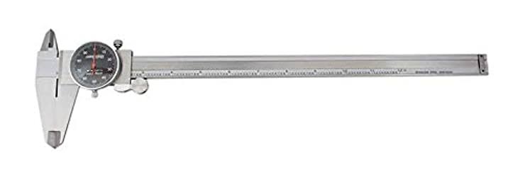 0-12'' by 0.001'' Stainless Steel Dial Caliper D83738