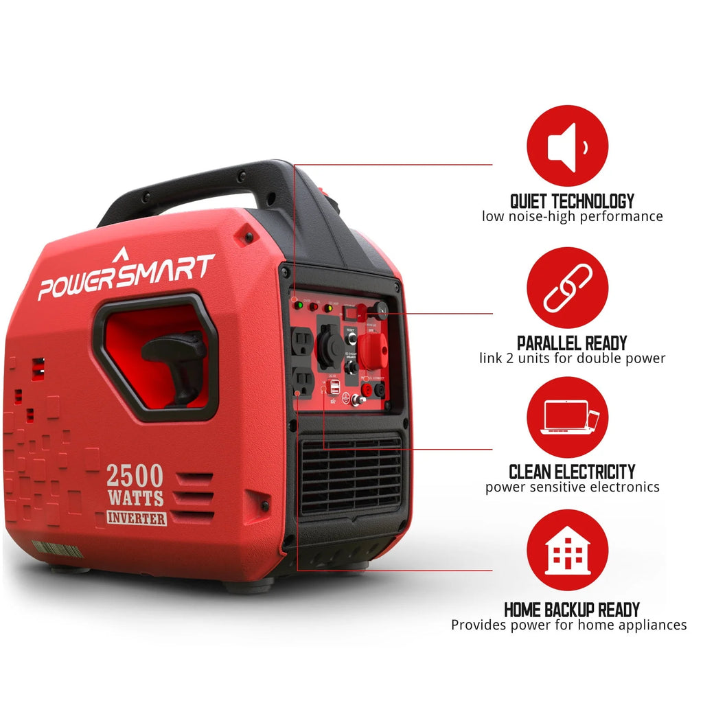 2500Watt Portable Inverter Gas Powered Generator U434460