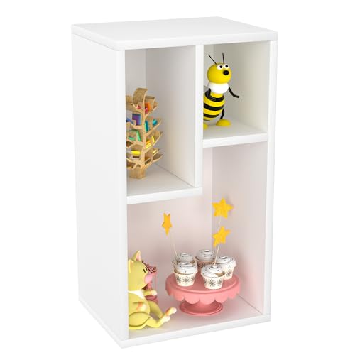 3-Cube Open Bookshelf with 2-Tier Storage J89875