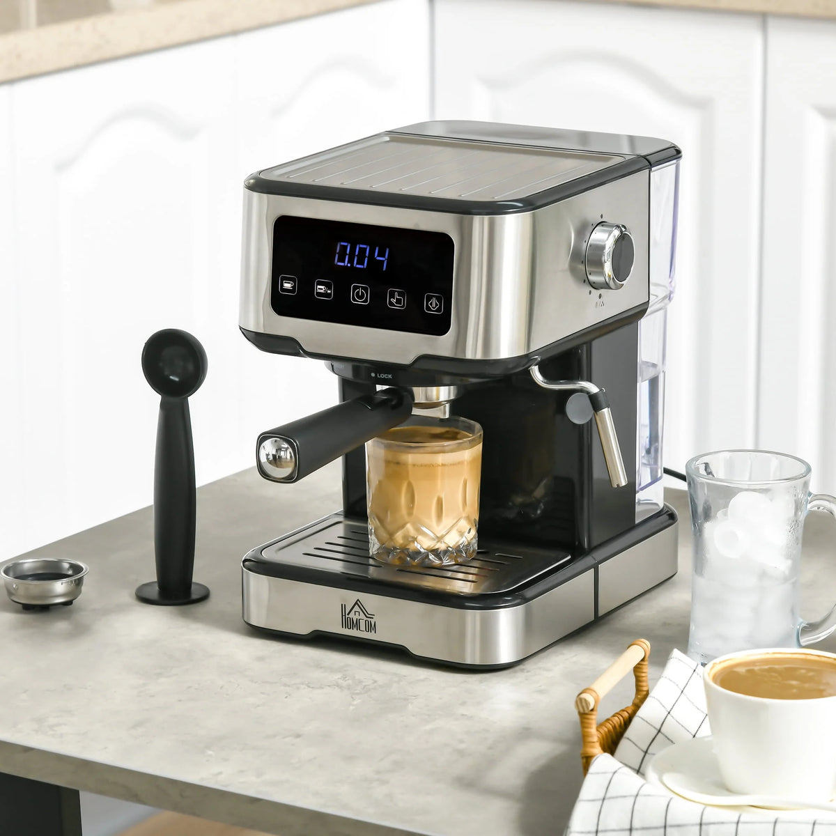 Espresso Coffee Maker Machine 15-Bar Frother B6813