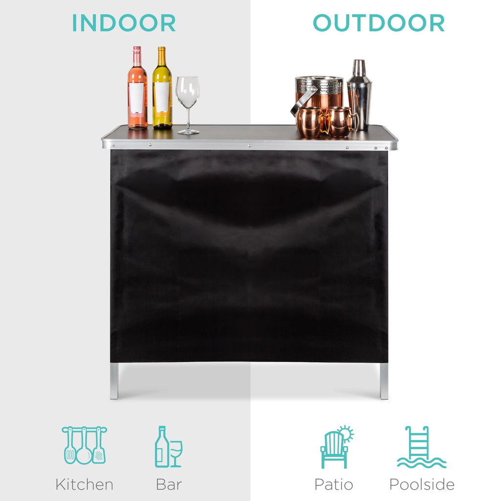 Portable Pop-Up Bar Table with Carrying Case U552310