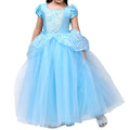 Blue Puff Sleeves Girls Costume T846