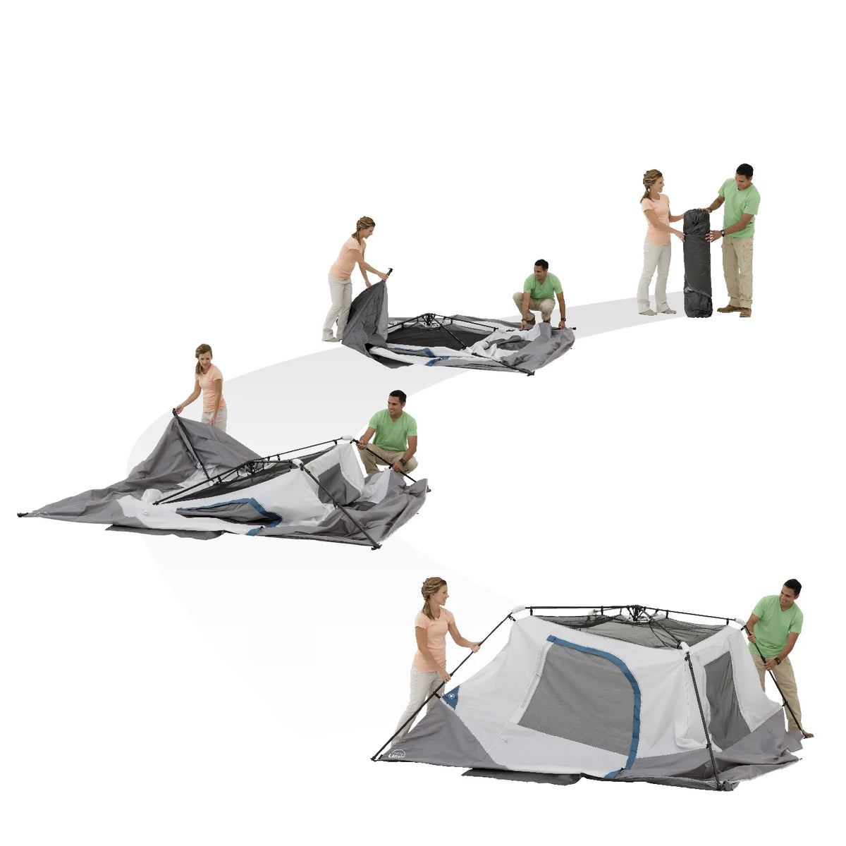 6-Person Instant Cabin Tent with LED Light V1827