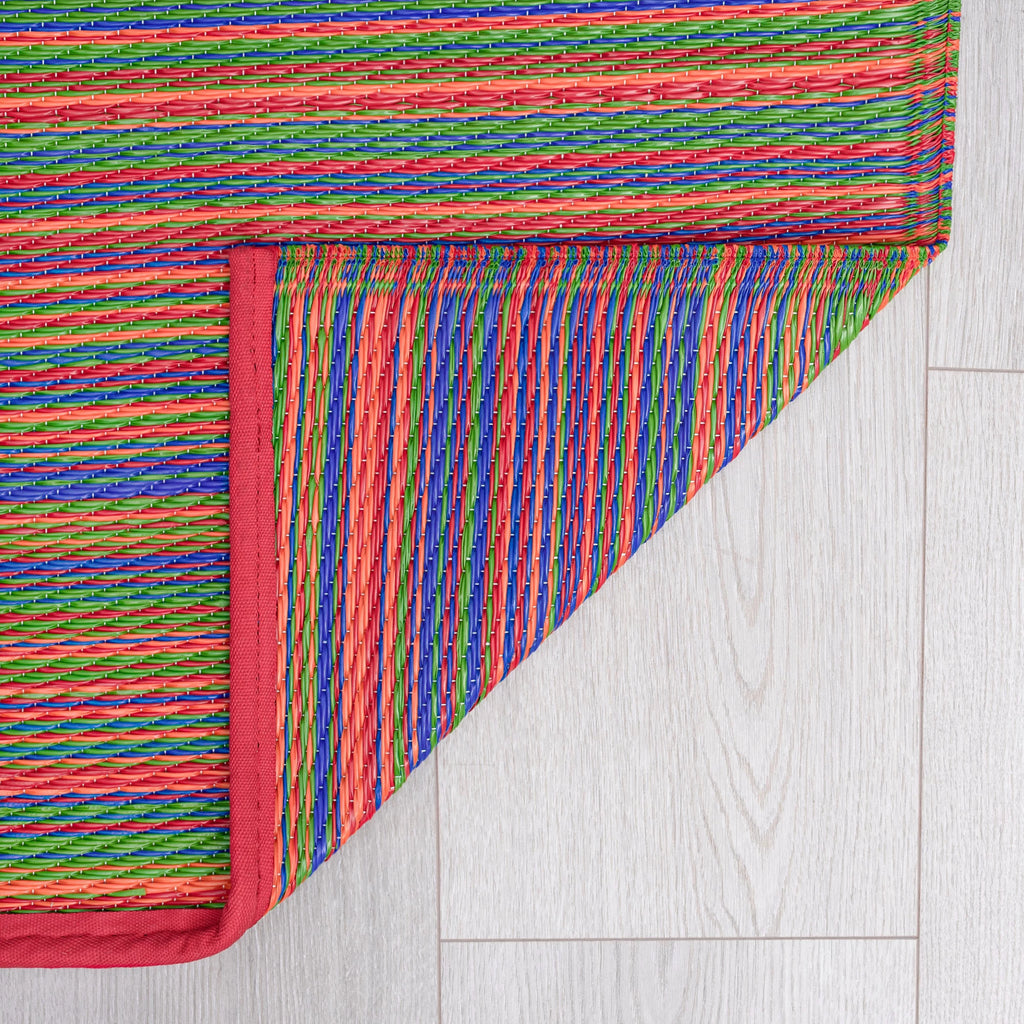 6x9 Waterproof Reversible Plastic Straw Outdoor Rug F998394