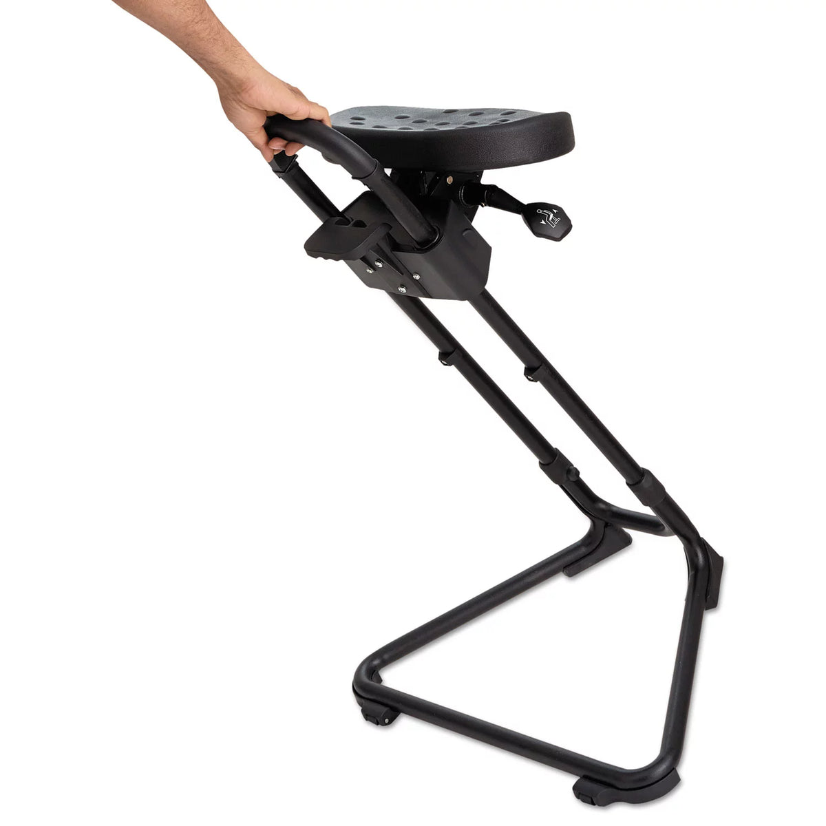 Black Adjustable Stool P1555