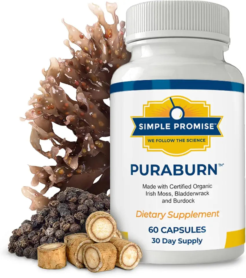 Herbal Wellness Supplement with Organic Irish Sea Moss, Bladderwrack & Burdock Root 60 Capsules Z8963