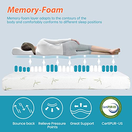5 Inch Gel Memory Foam Twin Mattress V640346