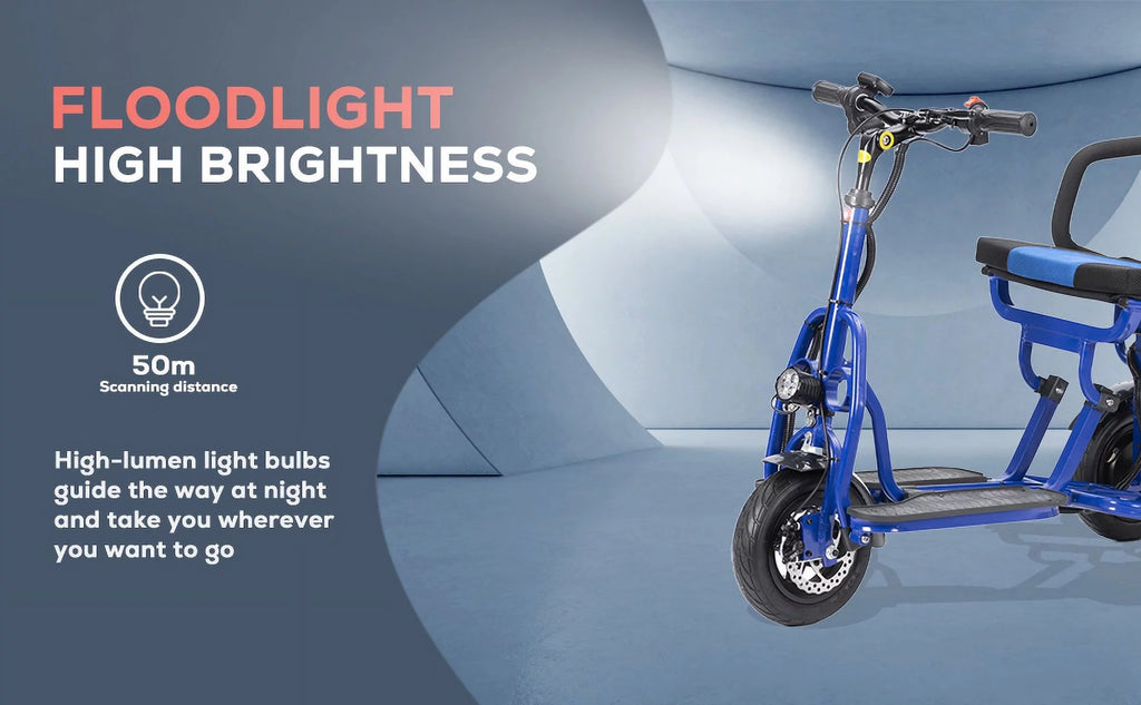 Blue Folding Mobility Scooters P246
