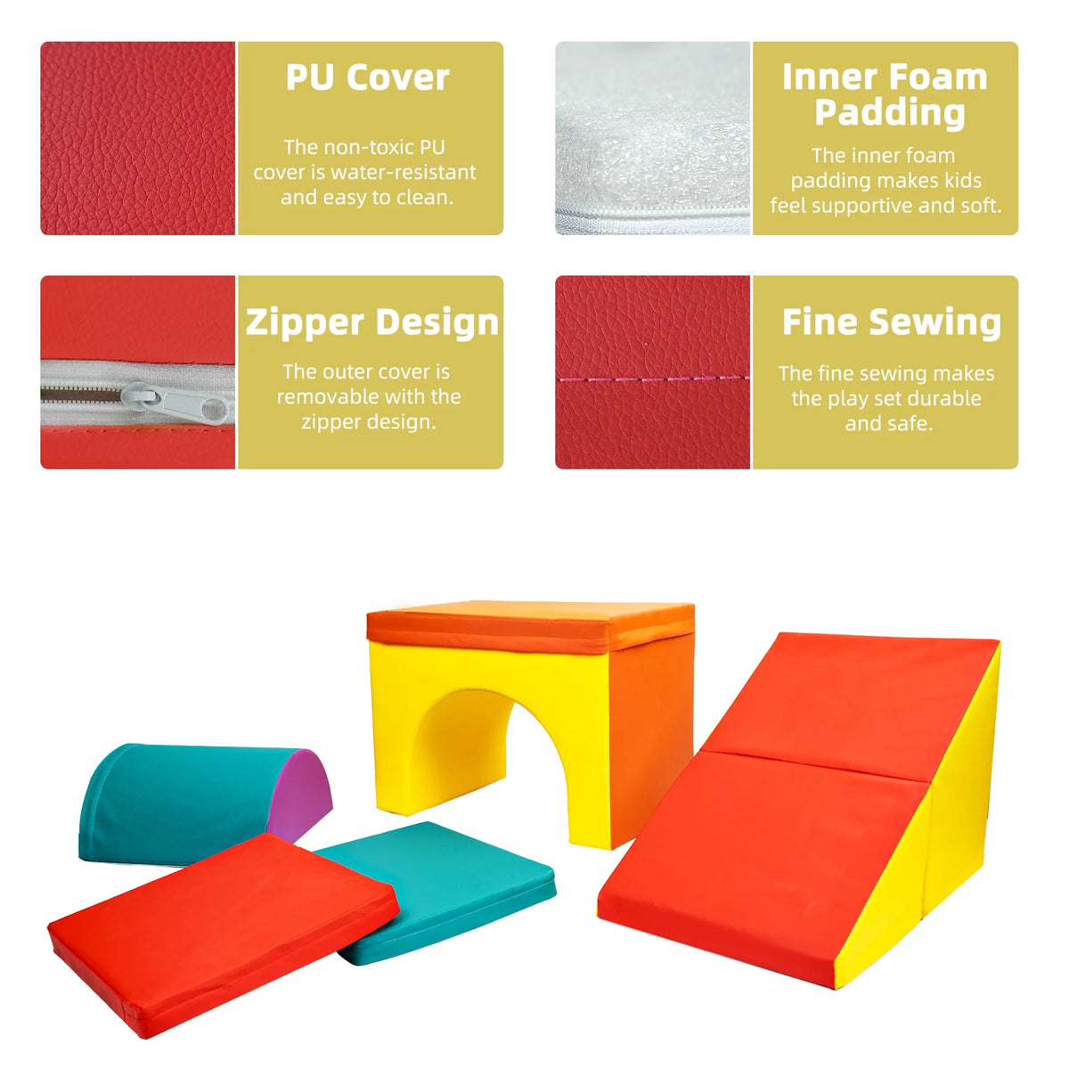 Foam Climb and Crawl Playset 5 Piece Set J515