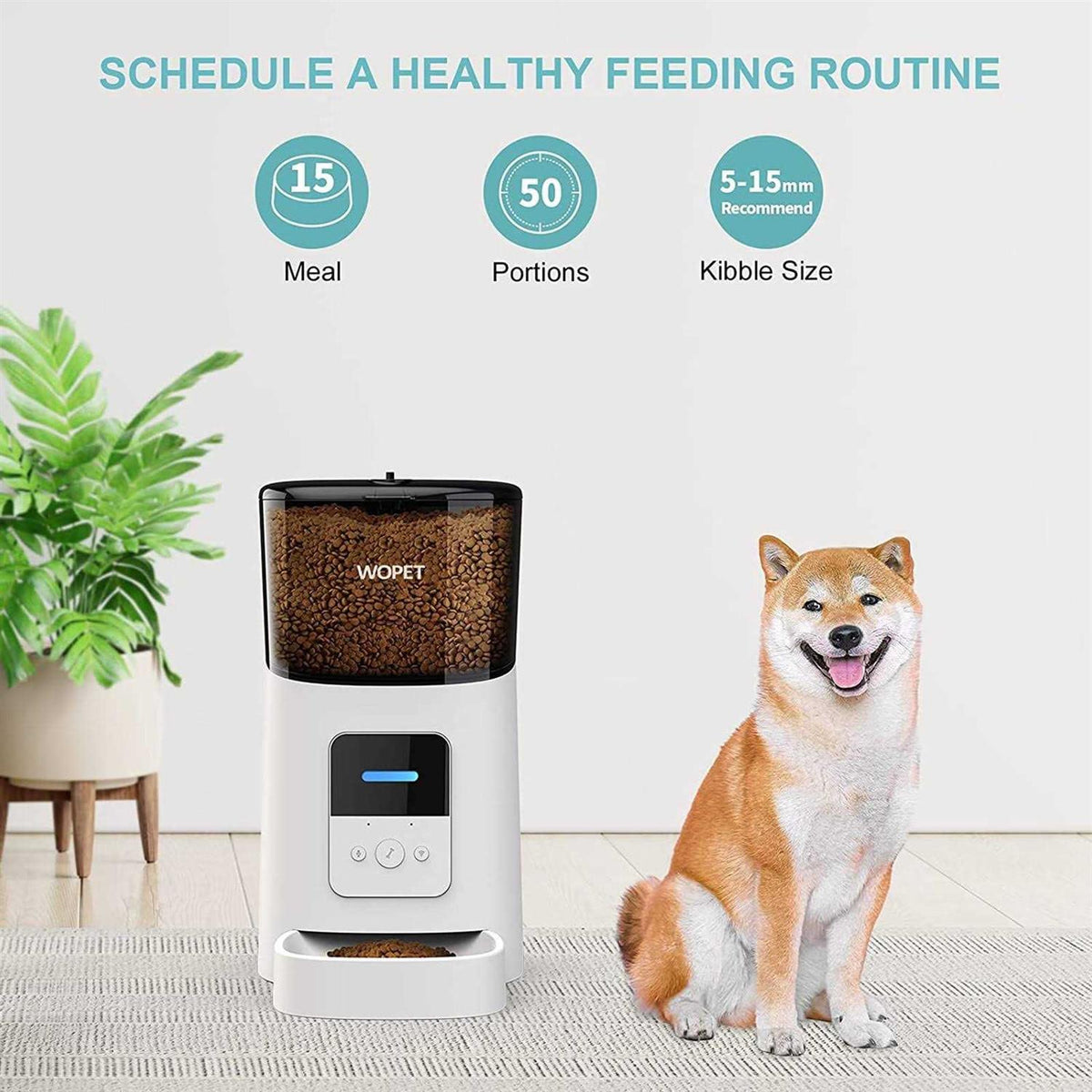 Automatic Wi-Fi Smart Cat Food Dispenser T83196