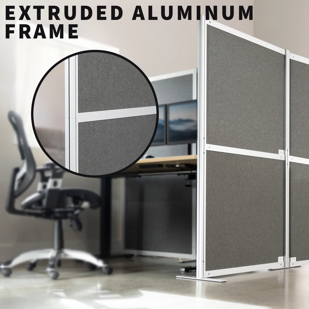 T-Shaped Modular Wall System, 4 PET Panels X194395