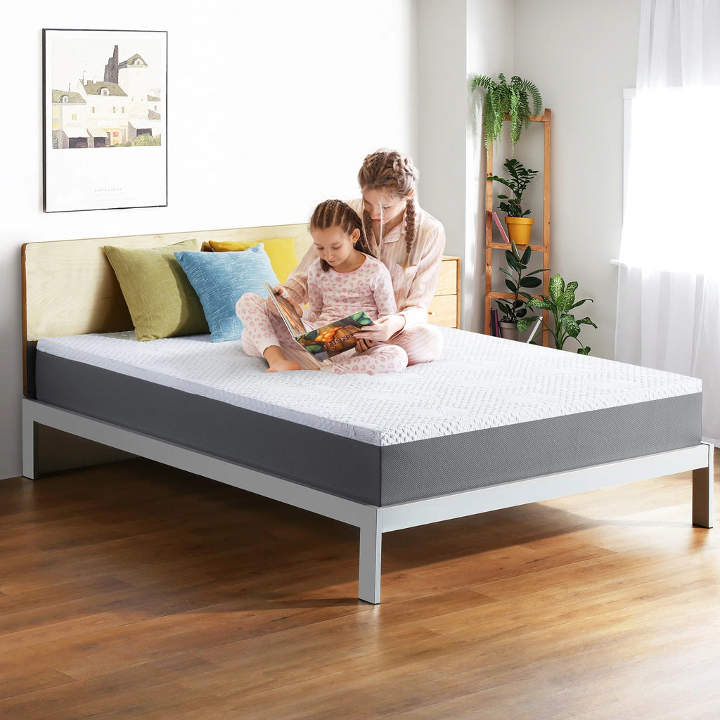 10'' Gel Memory Foam Mattress, Twin, Blue M3398