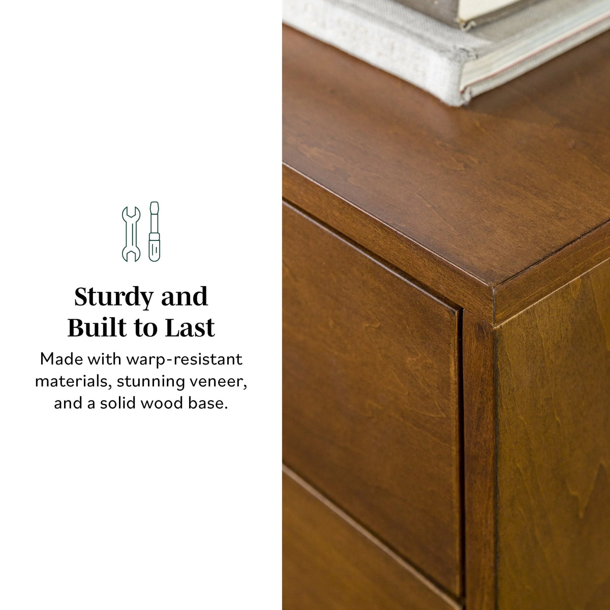 Mid Century 3-Drawer and 2-Door Sideboard C4830