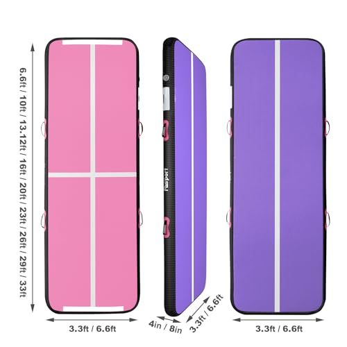Inflatable Air Gymnastics Mat 4/8 inches Thickness with Pump D944212