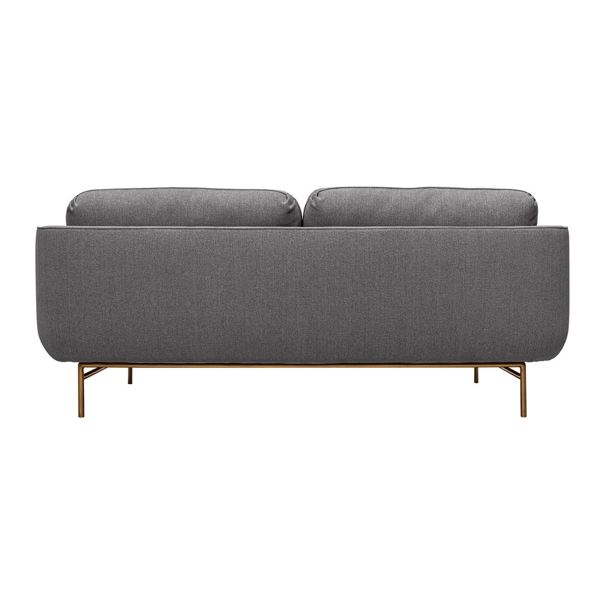 77" Fabric & Metal Sofa in Gray L414