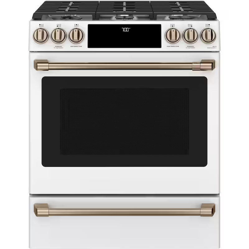Gas Range Handle and Knob Kit in Brushed Bronze J783