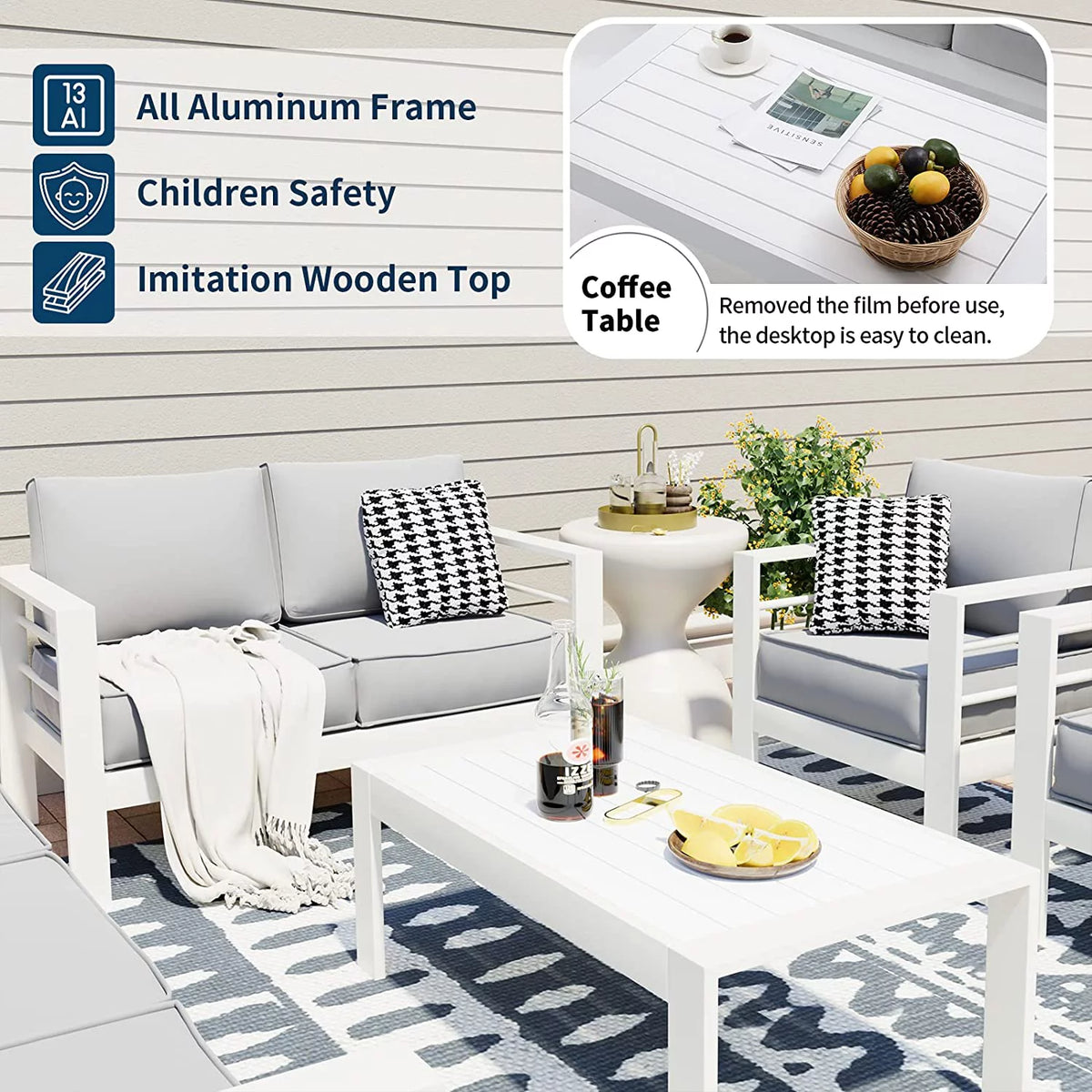 Aluminum Patio Furniture Set G1095