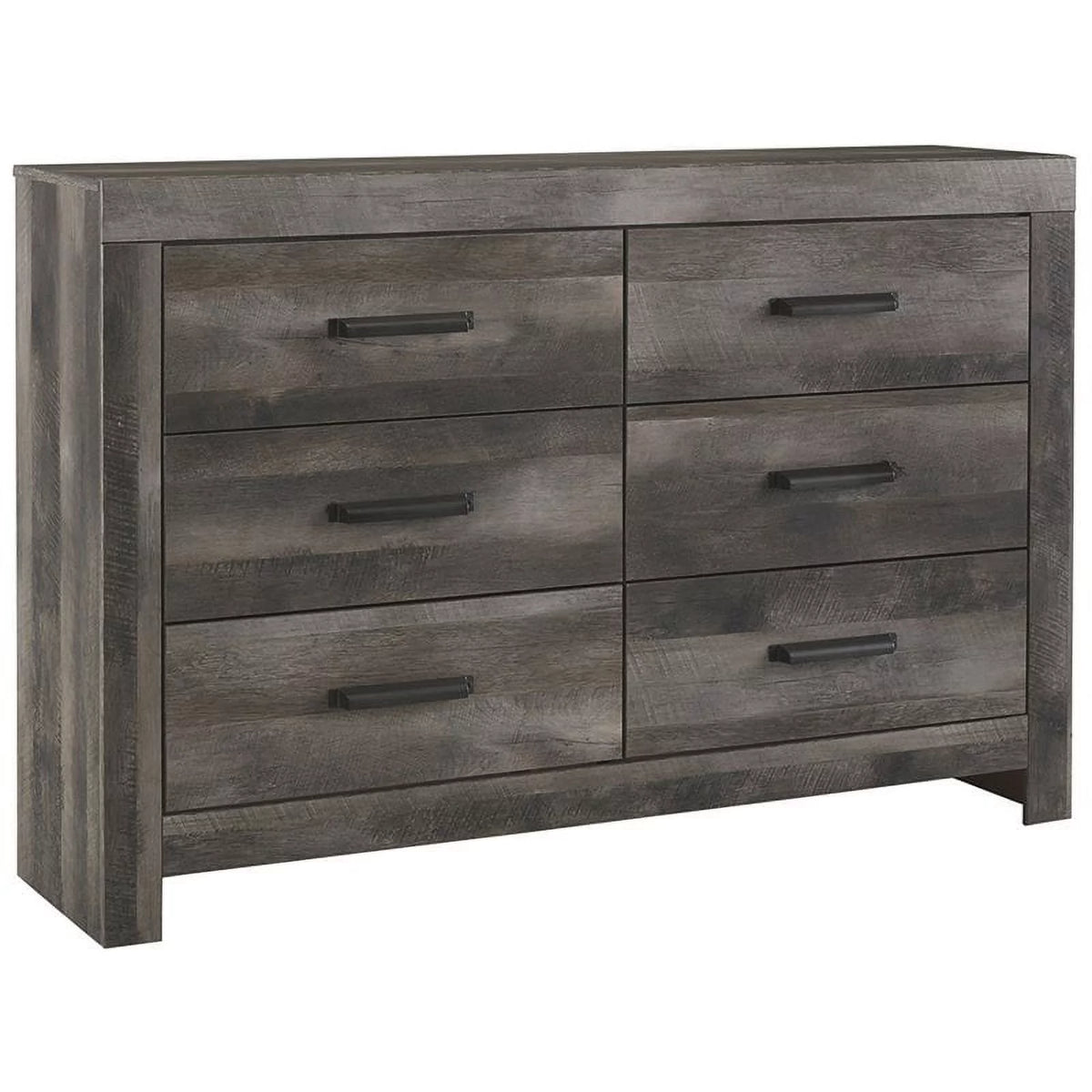 6 Drawer Double Dresser in Gray U7752