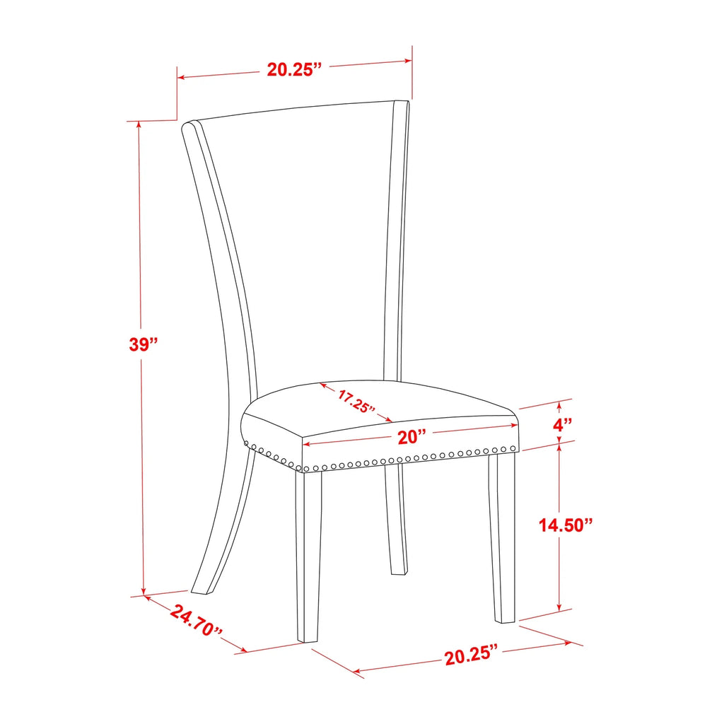 9 Piece Wood Dining Set V7175