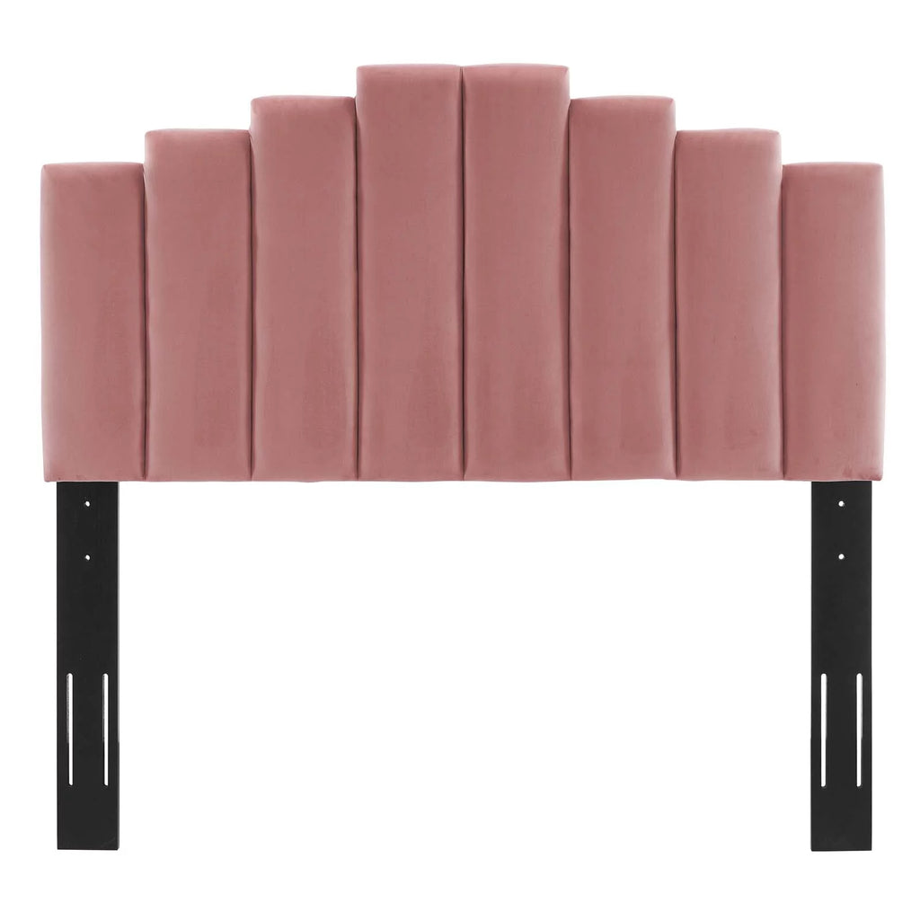 Queen Size Velvet Platform Bed Frame X719121