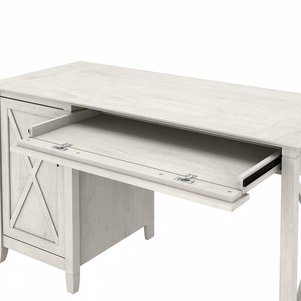 2 Drawer Linen White Oak Lateral File Cabinet B924
