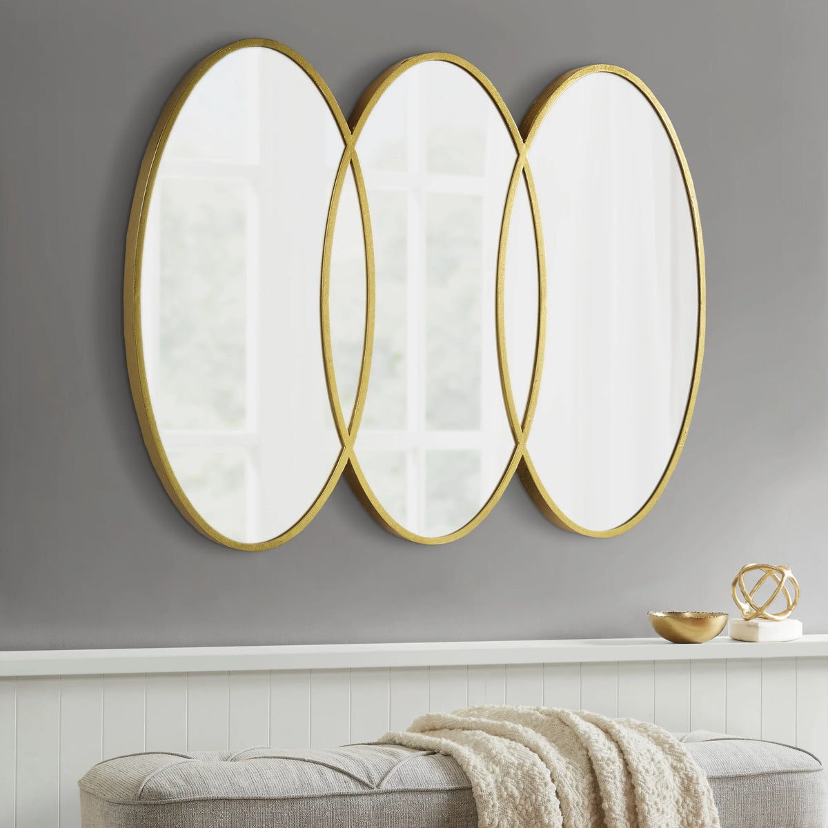 Gold Trio Wall Mirror P540