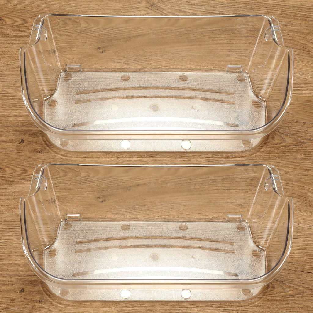 Clear Gallon Door Bin Shelf 2 Pack O6234