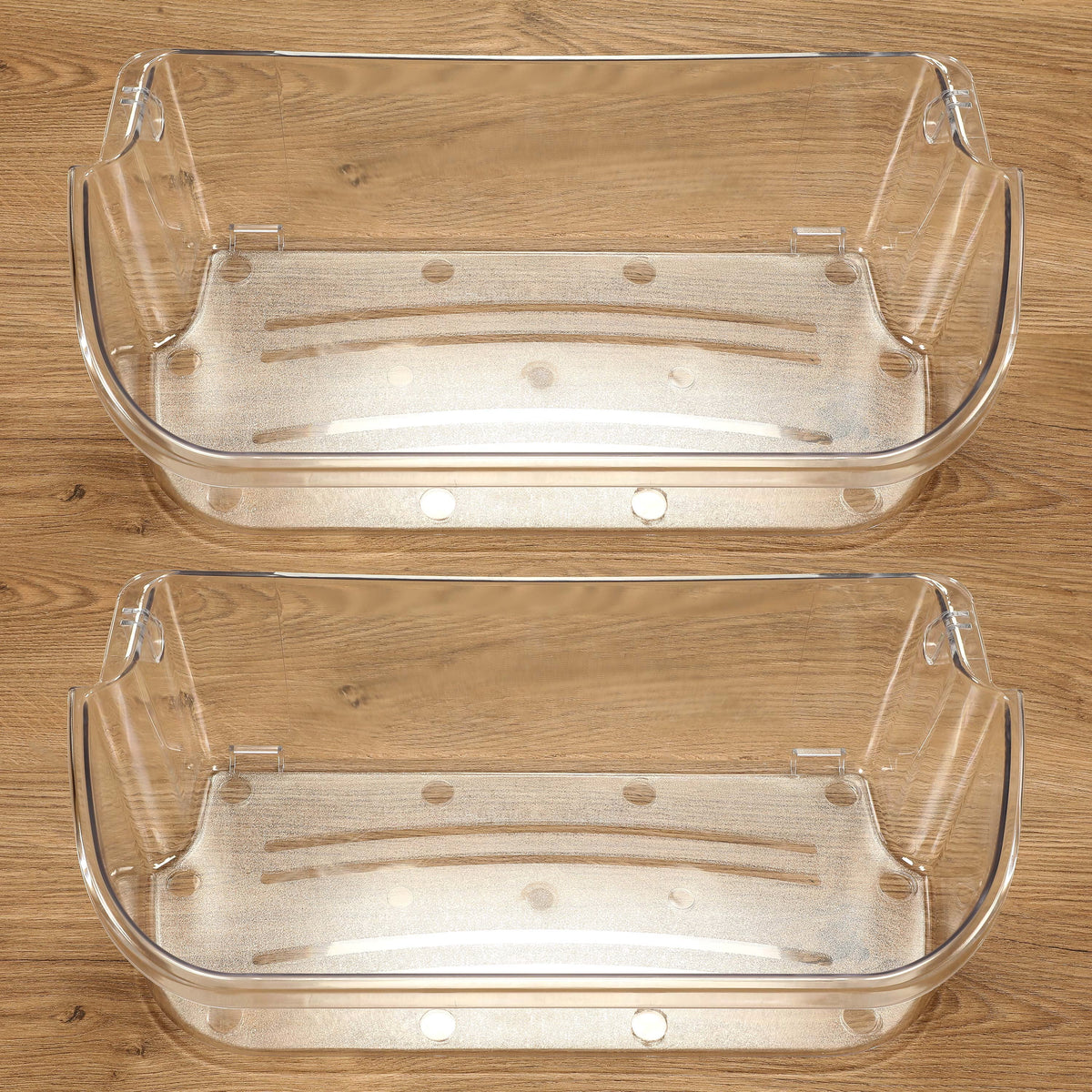 Clear Gallon Door Bin Shelf 2 Pack O6234