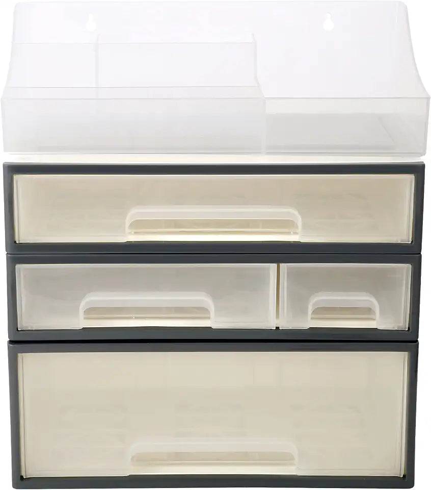 Medicine Storage Box, 4 Pieces 4 Drawers, Transparent X779023