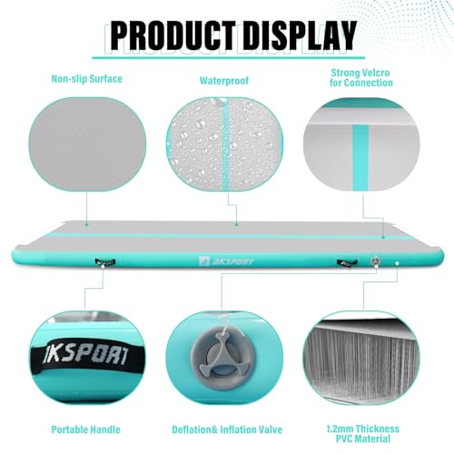 Inflatable Gymnastics Tumbling Mat with Air Pump C745