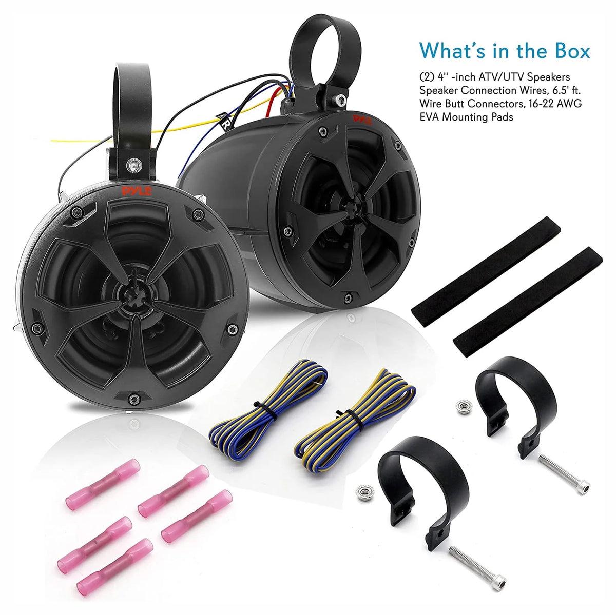 4 Inch 800W Waterproof Marine Speaker System (2 Pairs) E7209