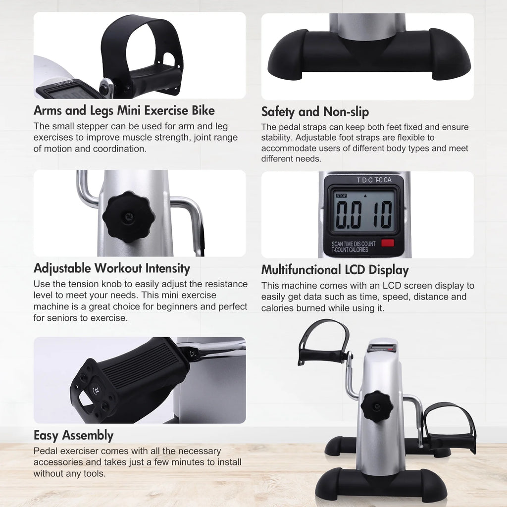 Mini Pedal Exerciser with LCD Display B8427